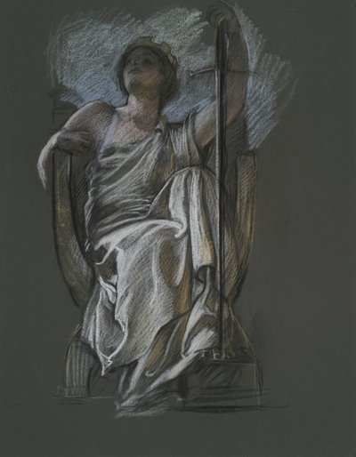 Studie k postavě Génia z Pensylvánie v od Edwin Austin Abbey