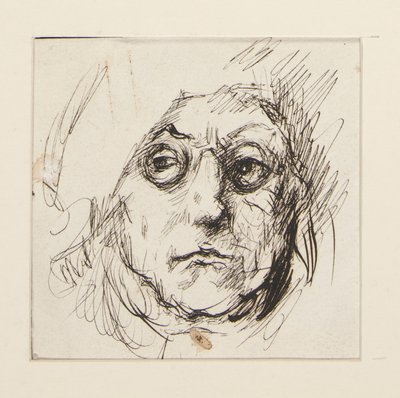 Studie Benjamina Franklina pro nástěnné malby v budově State Capitol v Harrisburgu, Pennsylvania, 1902-1911 (dokončil John Singer Sargent) od Edwin Austin Abbey