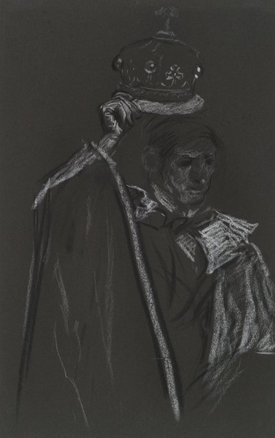 Studie Peera pro korunovaci Edwarda VII od Edwin Austin Abbey