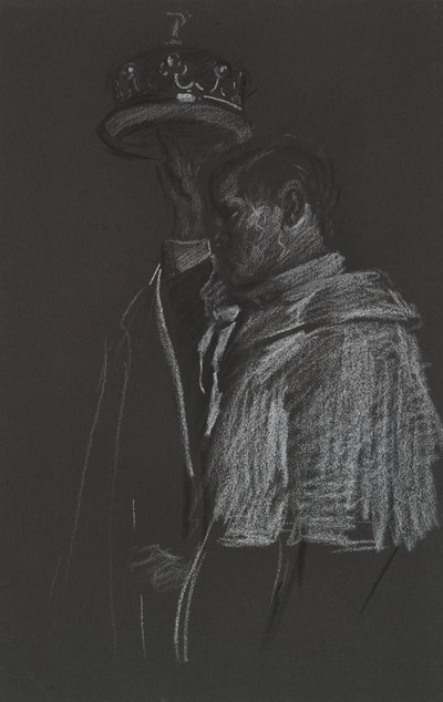 Studie Peer pro korunovaci Edwarda VII od Edwin Austin Abbey
