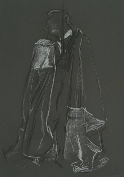 Studie Peera pro korunovaci Edwarda VII od Edwin Austin Abbey