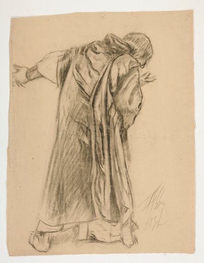 Studie sira Galahada pro jednu z nástěnných maleb z The Quest of the Holy Grail (série patnácti obrazů pro Boston Public Library, dokončena v roce 1901) od Edwin Austin Abbey