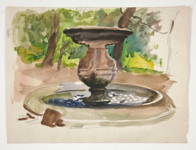 Studie fontány od Edwin Austin Abbey