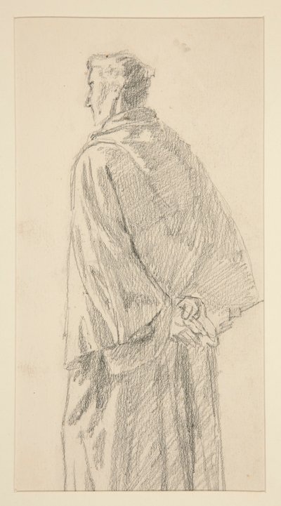 Studie muže v hábitu od Edwin Austin Abbey