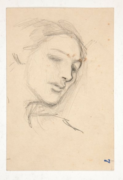 Studie tří hlav ženy od Edwin Austin Abbey