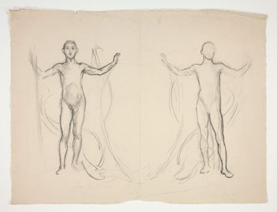 Studie dvou plamenometů od Edwin Austin Abbey