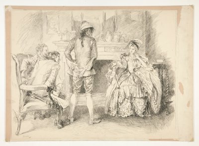 Dobromyslný muž. Slečna Richlandová a soudní vykonavatel od Edwin Austin Abbey
