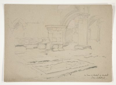 Hrob MacLeoda z MacLeodu: Katedrála Iona od Edwin Austin Abbey