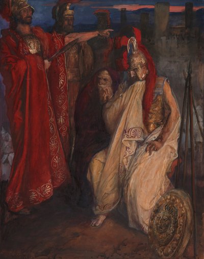 Troilus a Cressida: Před Agamemnonem od Edwin Austin Abbey