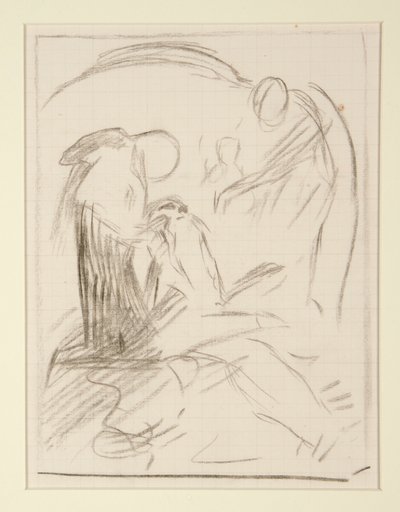 Dvě studie složení pro od Edwin Austin Abbey