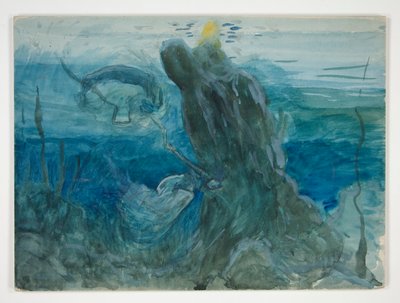 Podvodní scéna od Edwin Austin Abbey