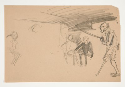 Neidentifikovaný obrázek pro Olivera Goldsmitha od Edwin Austin Abbey