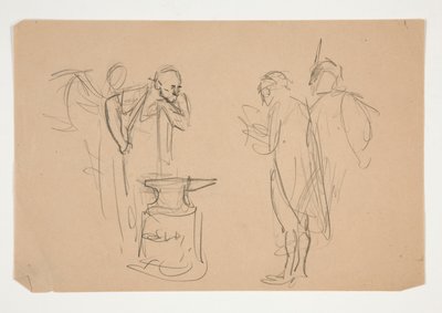 Neidentifikovaný obrázek pro Olivera Goldsmitha od Edwin Austin Abbey