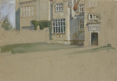 Pohled na anglický dům od Edwin Austin Abbey