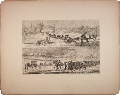 Uvízl v bahně, 1876 od Edwin Austin Forbes