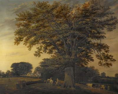 The Binley Oak, 1848 od Edwin Brown