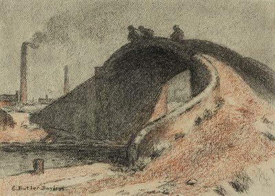 Canal Bridge (pastel na papíře) od Edwin Butler Bayliss
