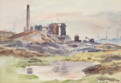 Pece (akvarel s dřevěným uhlím na papíře) od Edwin Butler Bayliss