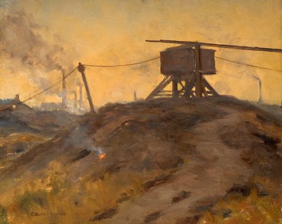 Gin Pit (olej na plátně) od Edwin Butler Bayliss