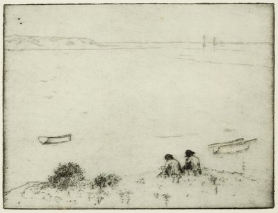 Sketching by the Sea (lept) od Edwin Butler Bayliss