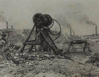 Navíjecí zařízení (uhl na papíře) od Edwin Butler Bayliss