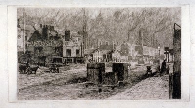 Vine Tavern, Mile End Road, Stepney, Londýn, 1871 od Edwin Edwards
