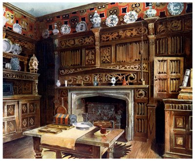 Panelová studie na Groombridge Place, Kent, 1910. od Edwin Foley