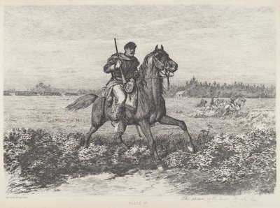 Pokrok kavalérie od Edwin Forbes