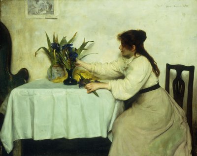 Aranžování květin, 1897 od Edwin Harris