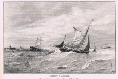 Přístav Gorleston, z The Magazine of Art 1893, Cassell and Company od Edwin Hayes