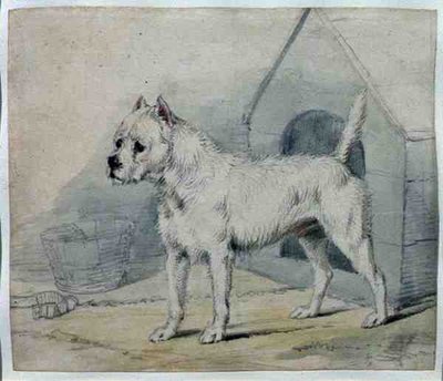 Pes mimo boudu (tužka a praní) od Edwin Landseer