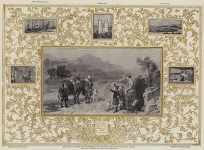 Její Veličenstvo královna, princezna Royal a princ z Walesu u jezera Loch Laggan ve Skotsku od Edwin Landseer