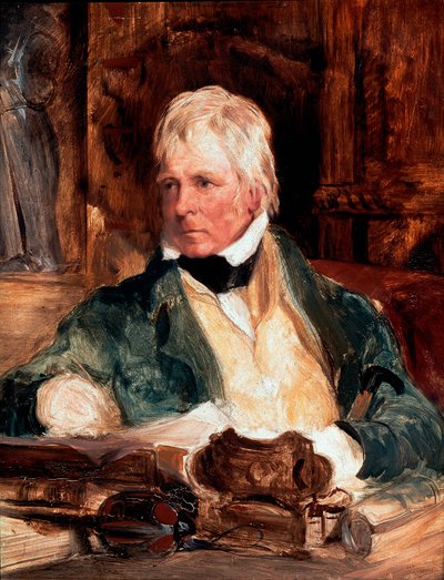 Portrét Waltera Scotta (1771-1832), skotského spisovatele obraz Edwina Henryho Landseera (1802-1873) 1824 Sun. 29,2 cm x 24,1 cm Londýn, National Portrait Gallery od Edwin Landseer