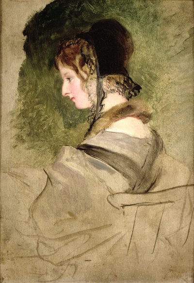 Portrét ženy (olej) od Edwin Landseer