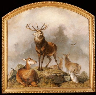 Scéna v Braemar - Highland Deer od Edwin Landseer