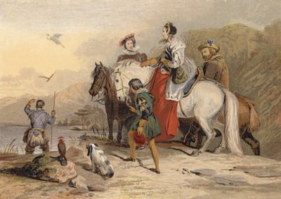 Hawking Party od Edwin Landseer