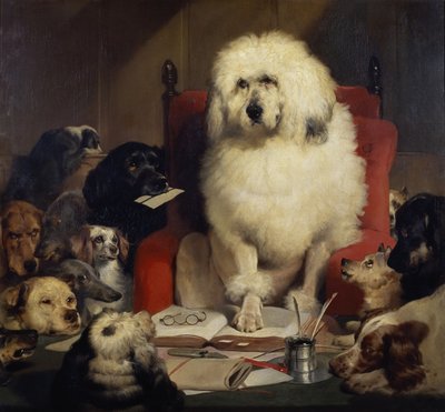 Proces poroty, aneb Položení zákona, kolem roku 1840 (olej na plátně) od Edwin Landseer