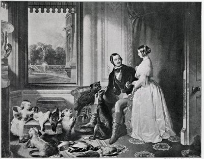 Zámek Windsor v moderní době, z obrazu z roku 1843 od Edwin Landseer
