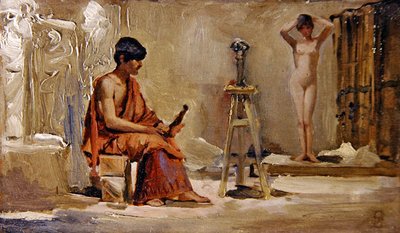 Model umělce od Edwin Longsden Long