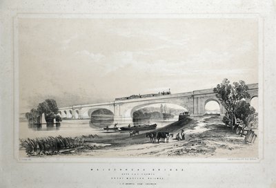 Maidenhead Bridge přes Temži, Great Western Railway od Edwin Thomas Dolby