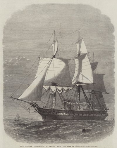 HMS Galatea, pověřený kapitánem HRH vévodou z Edinburghu od Edwin Weedon