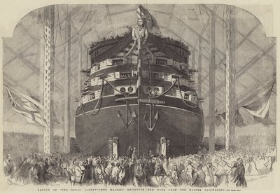 Uvedení Royal Albert, Její Veličenstvo dostává víno od Mistra Shipwrighta od Edwin Weedon