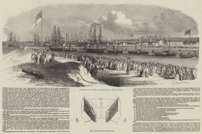 Otevření nového přístavu West Hartlepool od Edwin Weedon