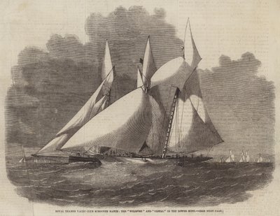 Royal Thames Yacht Club Schooner Match, Wildfire a Vestal v Lower Hope od Edwin Weedon