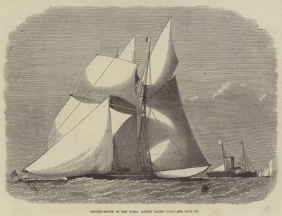 Plachetní zápas Royal London Yacht Club od Edwin Weedon