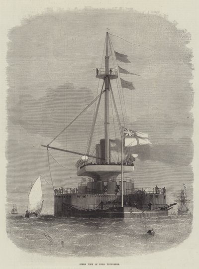 Záďový pohled na HMS Thunderer od Edwin Weedon