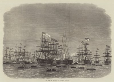 Flotila Ironclads v přístavu Portland od Edwin Weedon