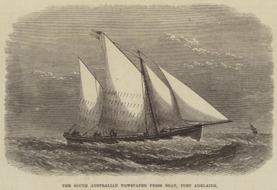 The South Australian Newspaper Press Boat, Port Adelaide od Edwin Weedon