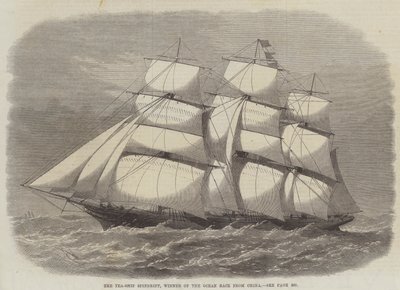 The Tea-Ship Spindrift, vítěz Ocean Race z Číny od Edwin Weedon