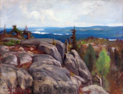 Krajina (Maisema z Koli) - Paysage de Koli - par Eero (Erik) Jarnefelt (Jaernefelt) (1863-1937) od Eero Järnefelt